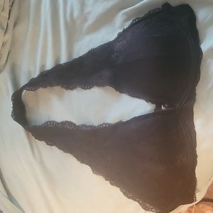 Black lace bralette